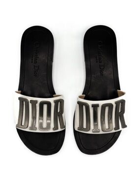 Christian Dior Diorevolution Logo Leather Sandals 36
